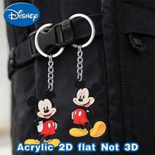 2pcs Disney New Material, Playful Mickey Mouse, Keychain Pendant, Key Ring, Halloween Holiday Gift Decoration Keychain, Car Keychain, Key Chain Backpack Wallet Keychain, Christmas Holiday Party Gift, Cute Keychain, Women's Keychain, Key Chain, Keychain Pendant, Women's Car Accessories, Back To School, Mexico - Multicolor - View 5