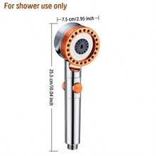 Handheld Shower Head With One-Touch Stop Button, Suitable For Home Bathroom Shower - Shower Head - View 2