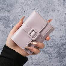 2026 New Women's Short Wallet, Student Minimalist Korean Style Small Wallet, Casual Coin Purse For Women - Multicolor - View 12