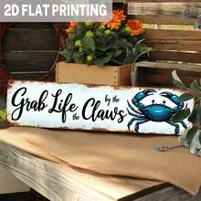 2D Flat Decorative Metal Sign With Cat And Text - Vintage Wall Art Decor For Home, Salon, Club - 4 X 16 Inches (Random Style) - A - View 8