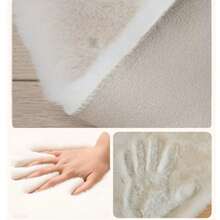 1pc Faux Rabbit Fur Bubble Plush Rectangular Large Area Luxury Cream Style Wavy Shaped Decorative Rug, Fluffy Soft Premium Polyester Plush Home Living Room Sofa Mat, Bedroom Bedside Carpet, Study Dressing Room Decorative Rug, Machine Washable Non-Fading - Khaki - View 7