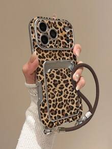 Casing Ponsel Motif Leopard dengan Slot Kartu & Tali Pergelangan Tangan, Casing Retro Y2K Lucu untuk Perempuan, Pelindung Anti Guncangan Kompatibel dengan iPhone 18pro/18promax17/17Pro/17ProMax/16/16Pro/16ProMax/15/15Pro/15ProMax/14/14Pro/14ProMax/13PROMAX/13 Series, Penggunaan Sehari-hari, Pesta & Halloween - MultiWarna - View 3
