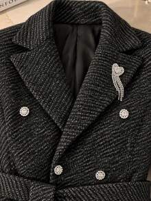 Women Winter Coats - Black - View 4