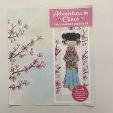 Cross Stitch Bookmark / Character Pattern Cross Stitch / Flower Girl, Simple And Easy To Learn / Includes Cross Stitch Fabric, Cross Stitch Thread, Instruction Manual - A - View 2