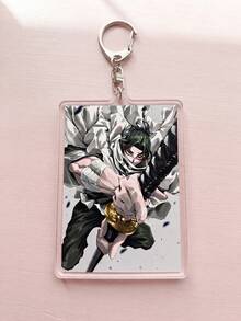 1pc/6pcs Kagurabachi Themed Acrylic Keychains, Includes Character Collection, Manga Cover Poster, Night Sky Floating Pose, Sword Draw Close-Up, Orange Background Battle And Demon Sword Close-Up Design, Fashionable Bag Charm, Suitable For: Back To School, Gift For Anime Fans, Exquisite Collection, All Seasons. - Multicolor - View 9