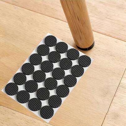 12/30/48pcs Furniture Pads, 3 Sizes Heavy Duty Vinyl Felt Floor Protectors - Non-Slip Chair Leg Pads, Suitable For Hardwood, Composite Flooring, Sofa, Table, Bed Noise Reduction Pads - Anti-Scratch (Home/Commercial Use)