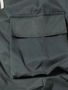 Vancamel Pulse Men's Outdoor Functional Style Sports Long Pants, Versatile Casual Solid Color Minimalist Large Pocket Design - Dark Grey - View 5