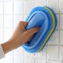 2pcs Heavy Duty Sponge Brushes, Multi-Purpose Cleaning Tools, Removes Grease And Stains From Bathtub, Tile, Stove, Glass, Kitchen, Bathroom And Floor, Durable Household Cleaning Accessories, Suitable For Apartment And Daily Use - Multi-color - View 10