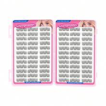 ACE Glue-Free Removable Segmented False Eyelashes, Natural-Looking Upper Lashes, Large Capacity 12 Rows Self-Adhesive Clusters - View 6