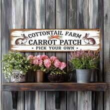 Vintage Easter Metal Sign - Rustic Style 4x16 Inch Wall Decor With Rabbit And Carrot Design, Perfect For Home Kitchen, Cafe, Bakery Or Farmhouse Wall Art, Farmhouse Home Decor (Random Style) - A - View 11