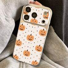 1 buah Casing Ponsel Motif Kepala Polkadot Lucu Bahan TPU Cocok Untuk iPhone 17 Pro Max/17/16 Pro Max/15/14/13/12/11 Pelindung Ponsel Soft Shell Anti-Jatuh Cakupan Penuh - Perak - View 5