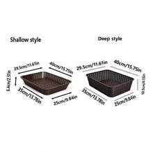 2pcs Multi-Purpose Storage Baskets, Woven-Style Plastic Baskets, Supermarket Display Baskets, Bathroom Clutter Storage Baskets, Jewelry Storage Baskets, Shower Caddy Storage Baskets - Multicolor - View 7