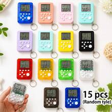 15pcs Kids Electronic Game Party Favors, Arcade Game Keychains, Birthday Party Supplies, Gift Bag Fillers, Classroom Prizes - Multicolor - View 13