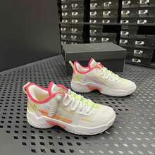 NIKE JORDAN One Take II Unisex White Pink Neon Basketball Shoes | Hyper Pink Green Contrast Color Summer Neon Court Style CZ0840-163 - Multicolor - View 3