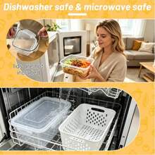 Fruit Storage Containers For Fridge With Removable Colander – Airtight Produce Storage Containers With Lids, Berry Keeper For Vegetables, Lettuce & Meal Prep - Multicolor - View 10