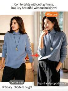 Set 4 Buah (1 Tali + 3 Kancing) Perlengkapan Alat Penyesuaian Kelim dan Pinggang, Cocok untuk Mempersingkat Kelim Tanpa Jahitan dan Memasang Kancing pada Kaos, Sweater, dan Gaun - Beraneka warna - View 8