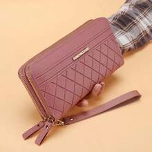 2026 New Women's Long Wallet, Korean Style Minimalist Double Zipper Coin Purse, Multi-Card Slot Wallet Card Holder - Multicolor - View 4
