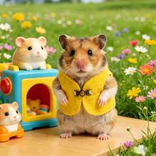 1/2/4pcs-Hamster Vest-A Cute, Mini Vest Designed Specifically For Small Animals Like Hamsters And Guinea Pigs. Features Metal Buckles; Serves As A Photo Prop; Adjustable. Small Pet Supplies And Apparel. - Multicolor - View 11