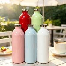 Minimalist Glossy Fresh Color Palette, Minimalist Cola Bottle Shape, Perfect For Outdoor Camping And Picnic Atmosphere - Multi-color 1000ml - View 1