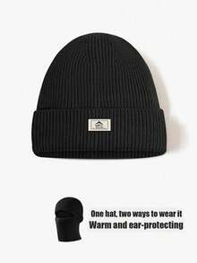 Men's Casual Acrylic 2-Way Wear Hat - Multicolor - View 2