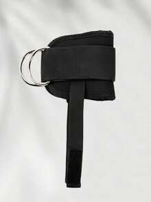1pc Adjustable Knee Band Compatible With Resistance Bands, Comfortable Thick Knee Band For Fitness Training, Knee Band For Belts, Leg Band For Resistance Bands - Black - View 7