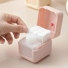 1pc Portable Press-And-Pull Makeup Remover Storage Box With Integrated Makeup Pads, Sealed Leak-Proof Design - Multicolor - View 7