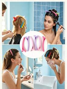 20/10/5pcs Multi-Functional Colorful Alligator Hair Clips, Fashion Salon Hair Clips, Bangs Clips, Styling Clips, Professional Hair Clips, Versatile Women's Accessories, Suitable For Daily Home Wear - Multicolor - View 2
