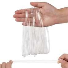 Large Clear Transparent TPU Rubber Binding Band Elastic Rubber Wrapping Bands For Balloon Arches Books Cameras Art Cooking Wrapping Exercise Bag Wraps Arts Crafts - 50pcs - View 1