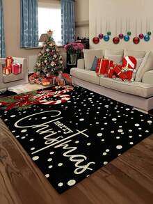 1 buah Keset Selamat Datang Motif Permen Tongkat Natal Anti Selip Timbul 3D, Dekorasi Teras Depan Warna Hitam, Cocok untuk Pintu Masuk, Ruang Belajar, Samping Tempat Tidur, Keset Lantai, Luar Ruangan, Mudah Dibersihkan, Anti Selip, Cepat Kering, Sepanjang Musim, Dapat Dicuci - A - View 11