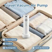 Wireless Electric Vacuum Pump - Suitable For Vacuum Storage Bags. Travel Air Pump - Portable USB Rechargeable Sealed Compression Bag Pump. Suitable For Clothes, Blankets And Bedding - Multicolor - View 6