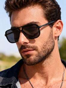 1 Pair Fashion Glasses With Polarized Lenses, Suitable For Daily Use And Decorative Accessory - Multicolor - View 7