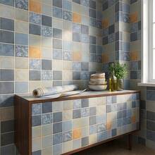 1 Roll Moroccan Vintage Tile Peel And Stick Wallpaper, Self Adhesive Waterproof Oilproof Kitchen Backsplash Contact Paper, Bohemian Geometric Tile Sticker, Removable Heat Resistant Countertop Cabinet Wall Decor Stickers For Bathroom Renovation - 1PC - View 1