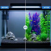1pc Green Artificial Aquarium Plant, Plastic Fake Fish Tank Grass Decoration With Weighted Base, 20cm Realistic Water Plant, Suitable For Fish Tank, Turtle Tank Landscape, Easy To Clean - Happy Aquarium - View 5