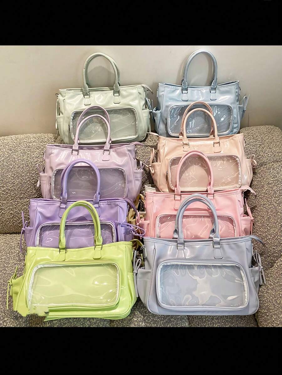 Japanese Style New Fashion Casual Anime Fan Concert Hidden Light Board Ita Bag For Women, Daily Shopping, Commuting, Gathering, Holiday Gift, One Shoulder, Crossbody, Backpack
