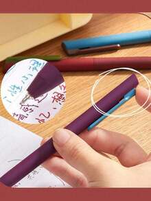 6PCS Colored Pens, Gel Pens, Quick Dry Ink Pens, 0.5mm Fine Point Black Ink Pens Smooth Writing Pens, Writing School Office Supplies, Back To School, School Supplies - Sets - View 11