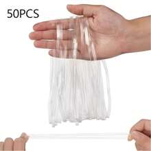 Large Clear Transparent TPU Rubber Binding Band Elastic Rubber Wrapping Bands For Balloon Arches Books Cameras Art Cooking Wrapping Exercise Bag Wraps Arts Crafts - 50pcs - View 9