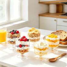 1-100pcs Mini 60ml Dessert Cups (Tasting Cups, Small Size, Slightly Thinner. Please Confirm Before Purchase!) - Perfect For Pudding And Appetizers - Ideal For Weddings, Parties, Events, Christmas, Halloween, Hand Wash Only, Event Tableware, Reusable Cups, Dessert Cups - View 2