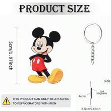2pcs Disney New Material, Playful Mickey Mouse, Keychain Pendant, Key Ring, Halloween Holiday Gift Decoration Keychain, Car Keychain, Key Chain Backpack Wallet Keychain, Christmas Holiday Party Gift, Cute Keychain, Women's Keychain, Key Chain, Keychain Pendant, Women's Car Accessories, Back To School, Mexico - Multicolor - View 10