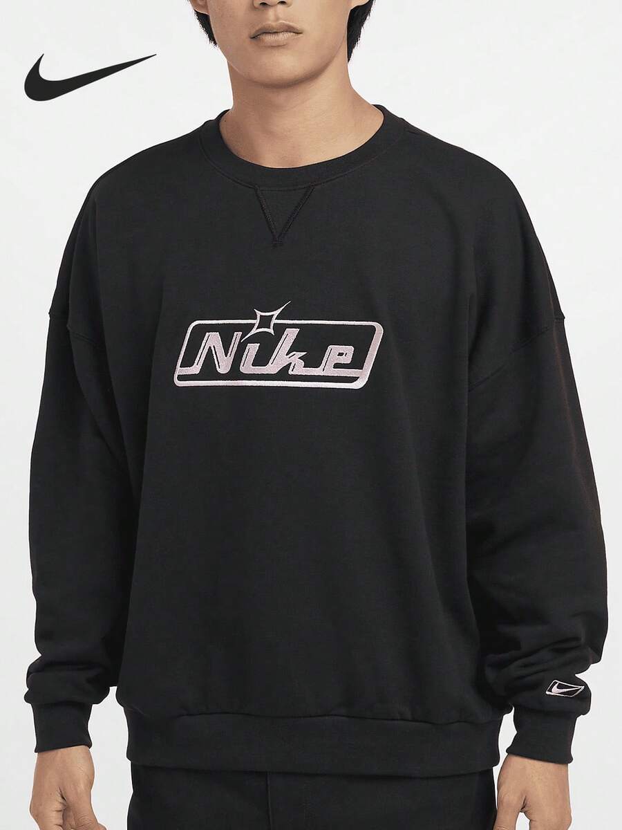 Nike Oversize Men's Crew Neck Loose Casual Sweatshirt HQ2957-010 - HQ2957-010 - View 1