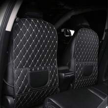 1pc Car Seat Back Anti-Kick Pad Protective Pad Car Interior Anti-Dirty Protective Pad Rear Storage Pad - A - View 2