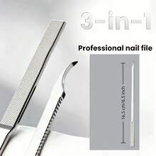 3-In-1 Foot Nail Care Tool, Toe Nail File And Lifter, Professional Nail Debris Remover, Nail File, Ingrown Nail Tool (1/3/5PCS) - 3-in-1 Foot Care Tool - View 2