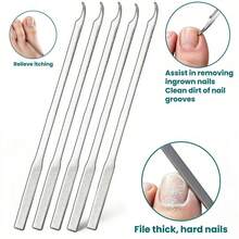 3-In-1 Foot Nail Care Tool, Toe Nail File And Lifter, Professional Nail Debris Remover, Nail File, Ingrown Nail Tool (1/3/5PCS) - 3-in-1 Foot Care Tool - View 9