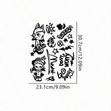 1pc Car Sticker Graffiti DIY Bicycle Sticker Bicycle Frame Top Tube Road Bike Motorcycle Fork Helmet Accessory Sticker Suitable For Bicycle Car Motorcycle Furniture Decoration Sticker - A - View 11