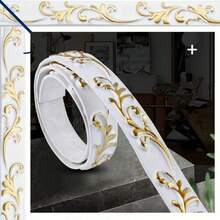 3D PVC Self-Adhesive Decorative Soft Line, Home Decor Soft Decorative Mirror Frame Border, Self-Adhesive Decorative Strip, Suitable For Bathroom Door And Mirror - A - View 1