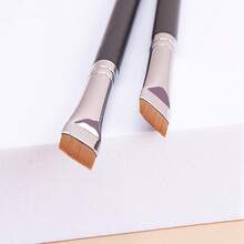 1pc Ultra-Thin Flat Concealer Brush Eyeliner Brush Precision Base Makeup Concealer Makeup Tool/Random Style - Black - View 6