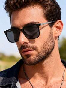 1 Pair Fashion Glasses With Polarized Lenses, Suitable For Daily Use And Decorative Accessory - Multicolor - View 9