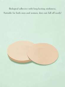 100pcs Unisex Non-Woven Fabric Nipple Covers, Invisible Seamless Comfortable Lightweight Portable, Suitable For Fitness, Running, Sports, Daily Commute And More - A - View 5