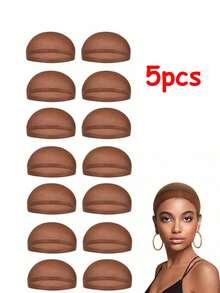10/5/2 Sets Wig Headbands Designed For Wigs, Stretch Nylon Material, Wig Padding, Non-Slip And Secure, Soft Mesh Cap, Wig Accessories, Daily Use, Suitable For Cosplay, Portable, Campus - Multicolor - View 13