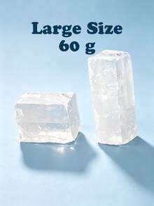 Khối đá Calcite trắng tự nhiên thô 60/150/300/500g, nhiều kích cỡ, mẫu khoáng tinh thể thô, trang trí bàn làm việc tại nhà và quà tặng đá quý sưu tầm - trắng - Xem 14