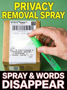 10ml Privacy Protection Eraser Erasure Spray Pen - Thermal Paper Correction Fluid Fast Erasure Data Protection Personal Information Correction Fluid Portable Quick Tool - A - View 2